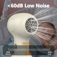 thumbnail image 6 of LepiBat Gems Cordless Hair Dryer for Kids, Portable Low Heat Gentle Airflow Quiet Mini Blow Dryer with Charging Base, USB Rechargeable Home Travel Hair Dryer for Body Hair Delicate Skin (Khaki Gray), 6 of 7