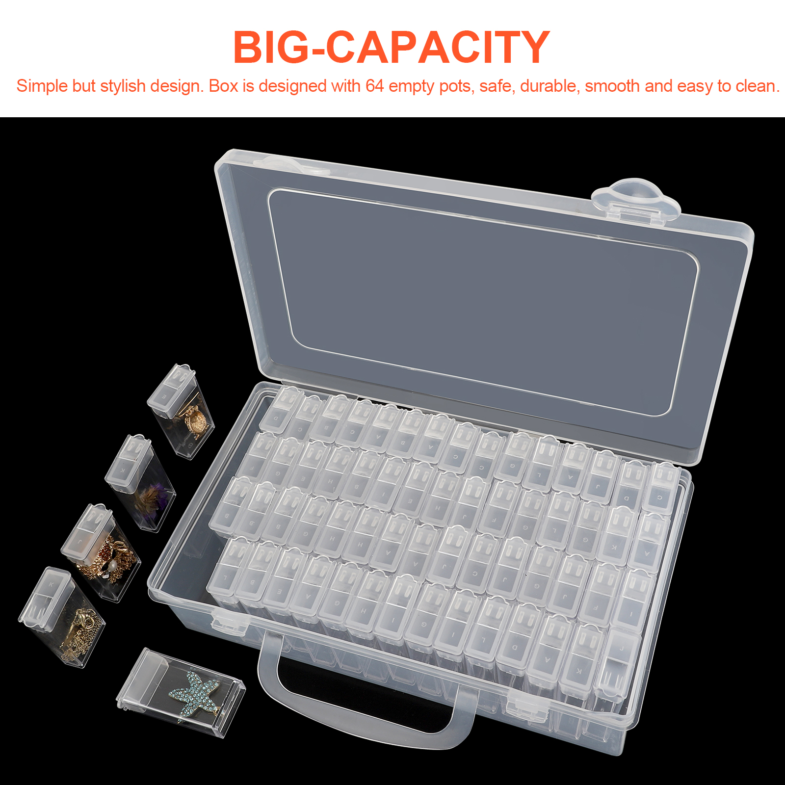 TSV 64-Grid Diamond Painting Storage Organizer Box photo 5