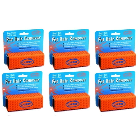 CarPet Pet Hair Remover Size:Pack of 6 (Orange) - Walmart.com