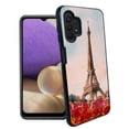 thumbnail image 1 of ANJ+ Slim Dual Layer Hybrid Case + Tempered Glass Cover for Samsung Galaxy S32 5G - Eiffel Painting, 1 of 2