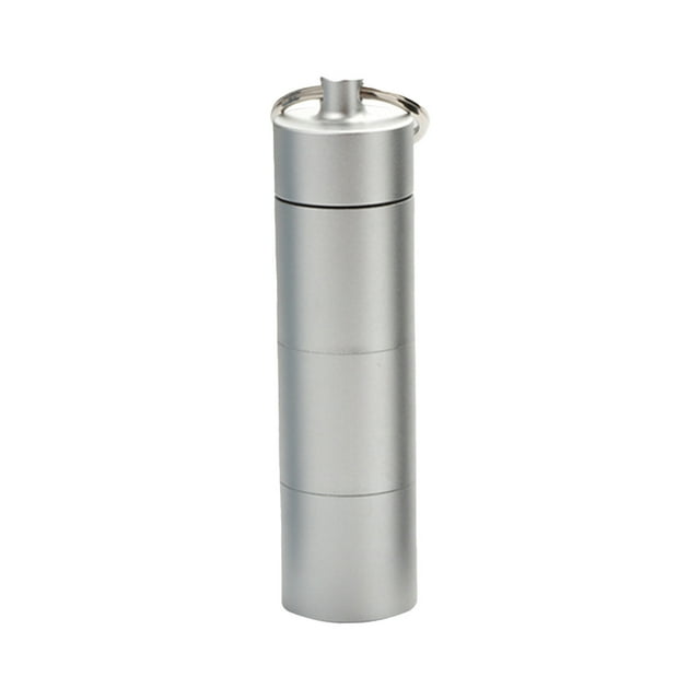 Boîte à Pilules en Aluminium Étanche, Kit d'Urgence Compact pour Randonnée Camping, Conteneur de Médicaments Portable avec Couvercle Scellé, Sûr pour les Voyages