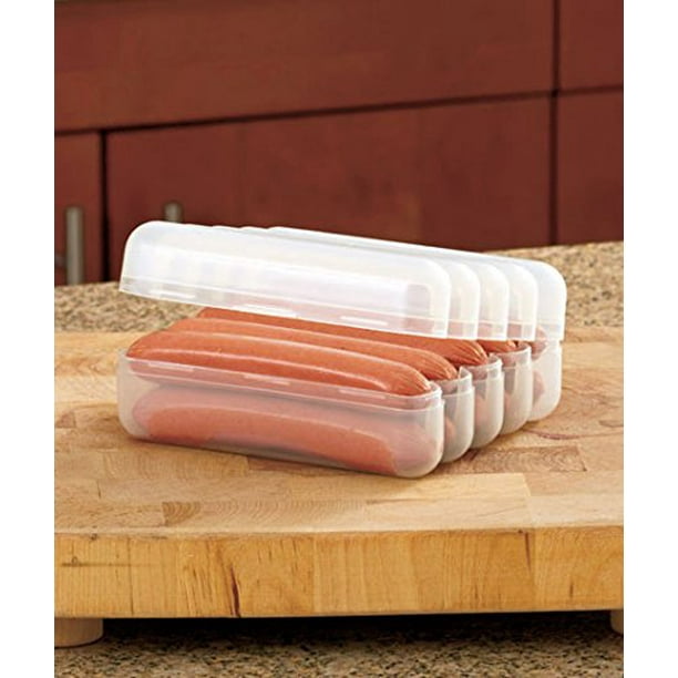 Fridge Storage Containers Dozen Hotdog Keeper