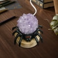 thumbnail image 5 of Halloween Spider Lamp,Spooky Home Decor Natural Amethyst,Clear Crystal Stones Lamp Halloween Home Decor for Table Centerpiece Spider Crystal Healing Stones Lamp Novelty Spider Unique Night Light, 5 of 5