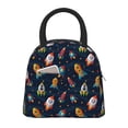 thumbnail image 1 of Fotbe Spaceships and Stars Bolsa de Almuerzo con Estampado, Lonchera Aislada, Contenedor de Comida Reutilizable Tipo Cooler a Prueba de Fugas, 1 of 6