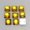Gold, variant on U8MO 200 Flatback Acrylic Square Sewing Rhinestone Buttons 10X10mm Sew on beads-Hot Pink