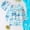 Blue, variant on Toddler Baby Float Suit One Piece Swimwear Long Sleeve Zip Up Buoyancy Swimsuit for Girls Boys 6M-4 Years