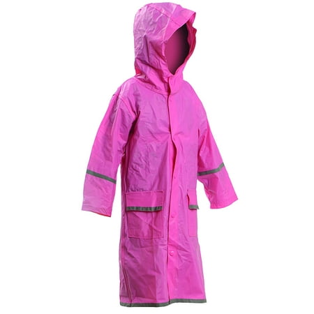 Kids Water Proof Rain Coat with Reflector - Juniors Premium Rain Jacket