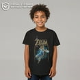 thumbnail image 2 of Boy's Nintendo Legend of Zelda Breath of the Wild Arch  Graphic Tee Black Medium, 2 of 9