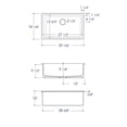 thumbnail image 3 of Pemberly Row 30" White Undermount / Drop In Fireclay Kitchen Sink, 3 of 9