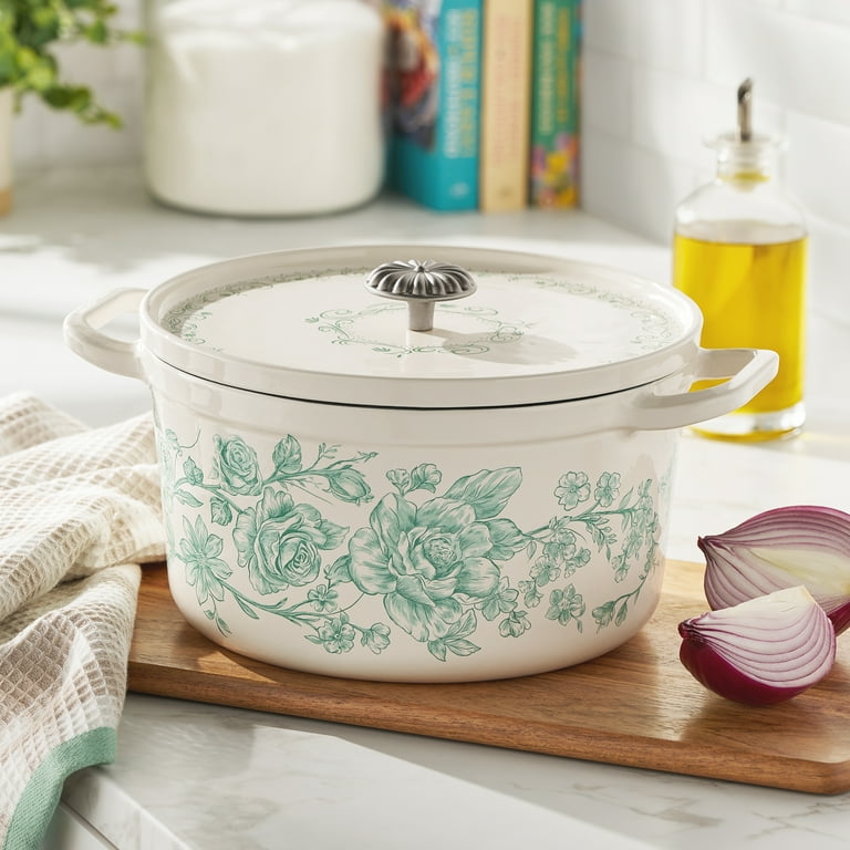 ジェーン・ウースター・スコット「ムーンライト ファニング」2014ピース The Pioneer Woman Agatha Enameled Cast Iron 5-Quart Dutch Oven