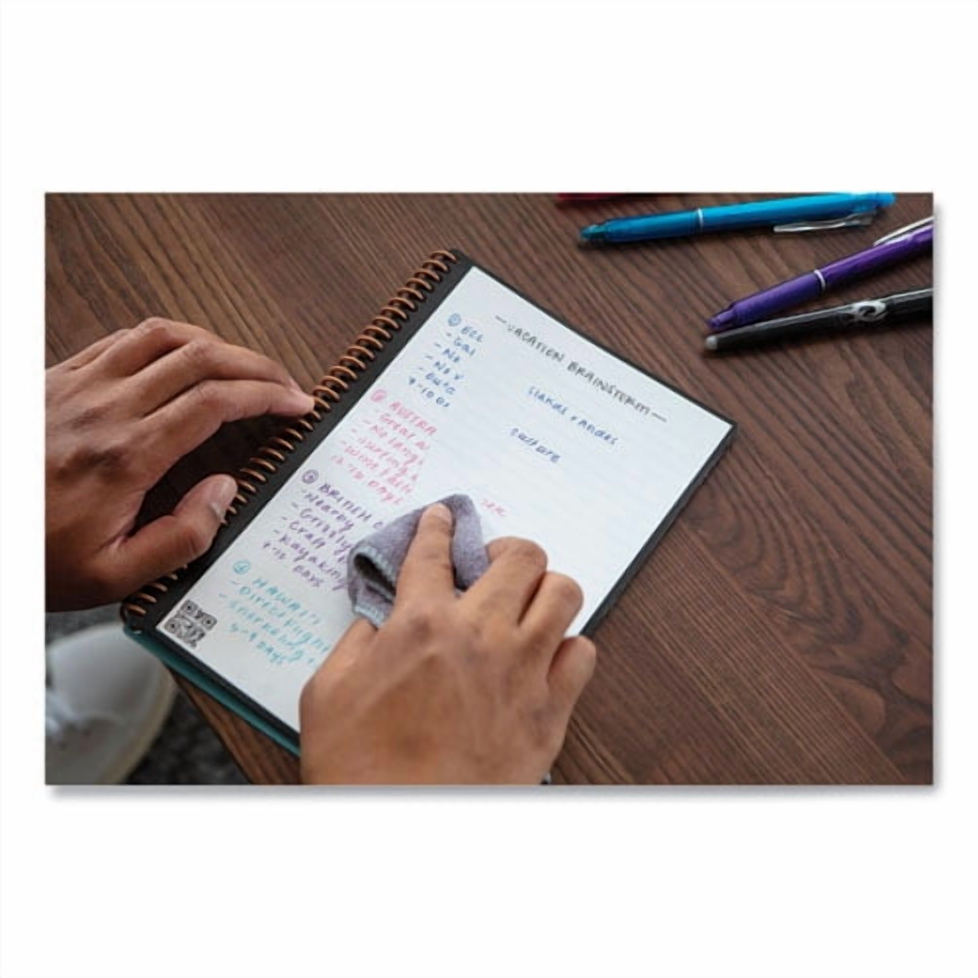 Core Smart Notebook, Dotted Rule (4 sq/in), Black Cover, (18) 8.8 x 6 Sheets | Bundle of 5