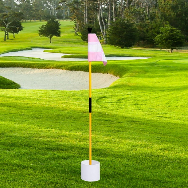 Bandera de Golf perfecl Putting Green y copa de hoyo mástiles de bandera rosa