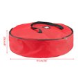 thumbnail image 4 of Christmas Wreath Storage Bag Double Wreath Container Holiday Wreath Zipper Xmas Bell Garland Gift Pouch Tear-proof Container, 4 of 6