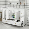 thumbnail image 3 of 48" White Bathroom Vanity Abundant Storage Cabinet -4 Soft close doors and 2 drawers (excluding the ceramic basin), 3 of 9