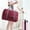 Wine, variant on VALSEEL Home Storage ClearanceFoldable Travel Duffel Bag Tote Carry On Luggage Sport Duffle Week-ender Overnight For Women And Girls
