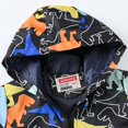 thumbnail image 4 of SILVERCELL Boys Rain Jacket Toddler Kids Cartoon Pattern Lightweight Breathable Hooded Coat with Two Pockets 1-8T, 4 of 10