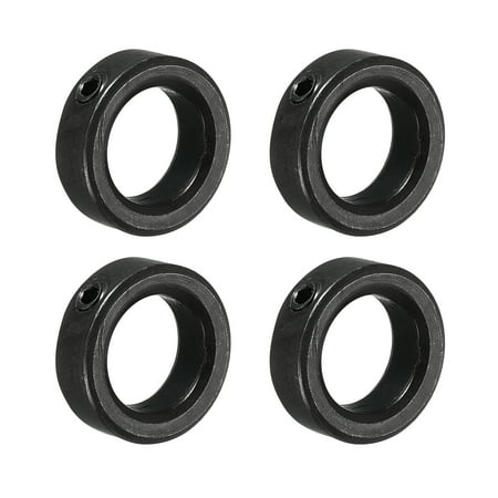 

Uxcell Shaft Collar 23/32 Bore Carbon Steel Set Screw Clamping Collars Black 4 Pack