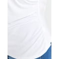 thumbnail image 4 of Sofia Jeans Women's and Women's Plus Ruched Side Tee with Short Sleeves, XS-4X, 4 of 5