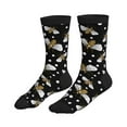 thumbnail image 4 of Crew Socks for Women Men, Honey Bees at Night  Moisture Running Athletic Football Striped Socks Cushion Tube Socks, 4 of 7