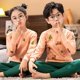 thumbnail image 1 of Conjunto de pijamas de invierno para niños y niñas, ropa de dormir de algodón con animales, para el hogar, de 4, 6, 8, 10 y 12 años, 1 of 4