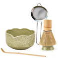 thumbnail image 1 of 5Pcs Matcha Whisk Set, 18OZ Bowl with Spout, Japanese Ceremony Matcha Whisks Kit, Gift for Matcha Lovers Beginner,5 x Matcha Whisk Set, 1 of 7