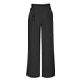 thumbnail image 4 of Tumotour Wide Leg Pants For Women Casual Loose Solid Color Elastic High Waisted Flowy Simple Fashion Breathable Comfy Lounge Pants, 4 of 6