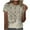 #1/Khaki, variant on Otvok Summer Womens Fashion Printed Blouses Short Sleeve Round Neck Tops