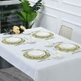 thumbnail image 7 of Watercolor Flowers Round Placemats Washable Placemats Non-Slip Heat-Resistant Table Place Mats for Dining Kitchen Holiday Party Table Decoration 15.4"-4PCS Table Mat, 7 of 7
