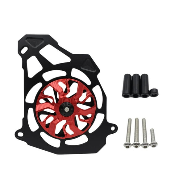 koolsoo Motorcycle Rotary Fan Cover Radiator Cover for Nmax155 2016-2023 Red