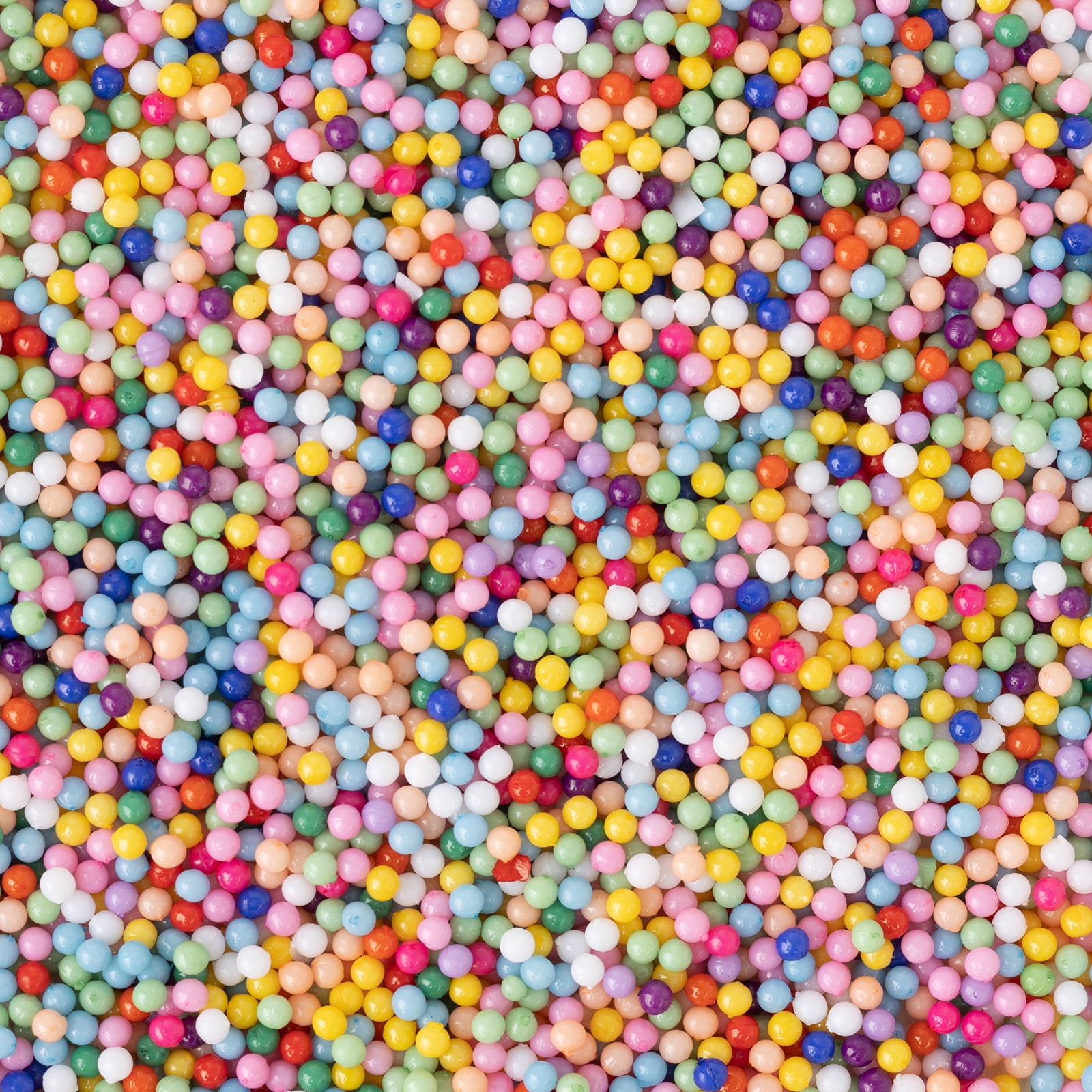 Recollections Rainbow Beads Specialty Glitter Shapes - 1.23 oz Jar, Multicolor Plastic & Resin Glitter for Paper Crafts & DIY Projects, 12 Pack