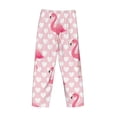 thumbnail image 5 of Balery Cute Flamingo with Heart print Men's Pajama Pants,Ultra Lightweight Pjs,Lounge Pant-Small, 5 of 9