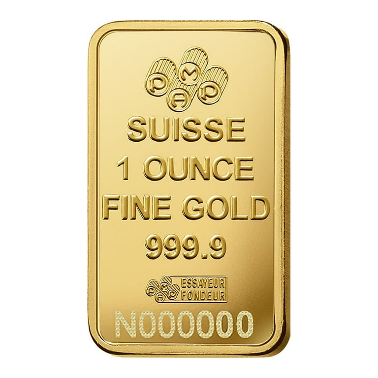 金の小判 999.9 GOLD PAMP Suisse 1 oz Gold Bar, Lady Fortuna Veriscan, Carbon Neutral