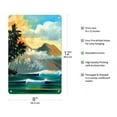 thumbnail image 2 of Warm Morning - Tropical Island - Breaking Waves - From an Original Color Painting by Wade Koniakowsky - 8 x 12 inch Vintage Metal Tin Sign, 2 of 4