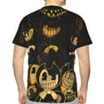 thumbnail image 2 of Unisex Bendy And The Ink Machine 3d Graphic Print Shirts For Mens Womens Casual Short Sleeve Tee Shirts Top, 2 of 7