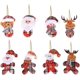 thumbnail image 1 of S 8 Piezas De Adornos Navideños Colgantes Pequeños Objetos Decorativos Colgantes De Figuras De Madera Decoración para La Fiesta De Navidad Habitación De Regalos De Árboles De Navi, 1 of 4