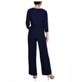thumbnail image 2 of NY Collection Womens Petites Belted Wide Leg Jumpsuit, 2 of 2