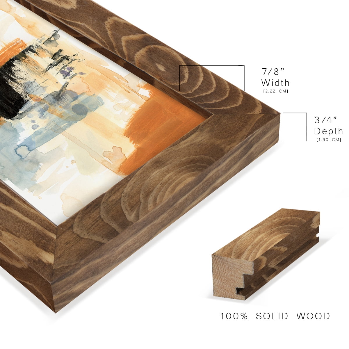 Seria IV - Framed Print w/glass - Walnut