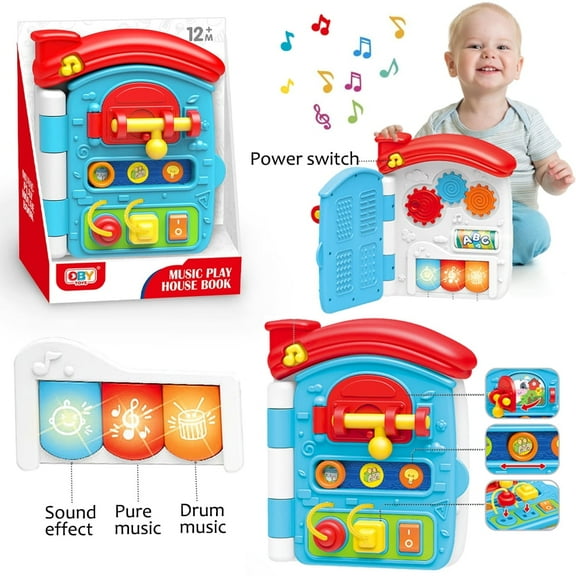 Style-Carry Busy Board Toys for Toddlers 1-3, Educational Learning Toy for 1 2 3 Year Old Boys Girls, Montessori Toy for Toddlers, Sensory Toy Gift