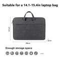 thumbnail image 2 of Laptop Sleeve for 14 inch Notebook, Work Office Travel, Water-Repellent Messenger Bag, 36.5*25.5*2.5cm, 2 of 5
