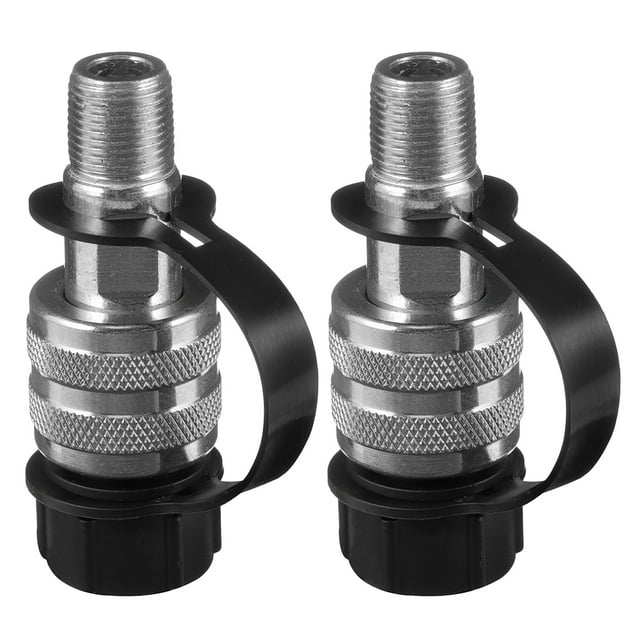 Miangastore 2pcs High Pressure Hydraulic Quick Coupler Replacements 3/8inch Hydraulic Quick Coupler for Jacks Easy Quick Release Fitting