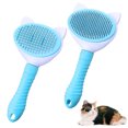 thumbnail image 3 of Pet Grooming Brushes Plastic 2PCS Soft Cat Shedding Combs Self Cleaning Brushes, 3 of 10