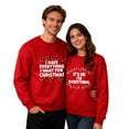 thumbnail image 3 of Matching Christmas Couples Sweatshirts Christmas Letter Printing Long Sleeve Shirts Crewneck Pullover Winter Fleece Sweaters Merry Xmas Funny Holiday Sweatshirts Gifts(Women), 3 of 6
