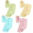 thumbnail image 4 of LYMAYTER Toddler Girls V Neck Sleeveless Vest Wide Leg Pants Sets Kids 2 Piece Summer Blazer Suits Matching Sets 4-7Y, 4 of 10