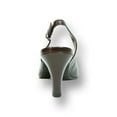thumbnail image 4 of PEERAGE Zara Women's Wide Width Peep Toe Slingback with Buckle Dressy Pump BROWN 11, 4 of 6