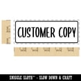 thumbnail image 2 of Customer Copy Invoice Receipt Self-Inking Rubber Stamp Ink Stamper for Business Office - Blue Ink - Large 2-3/4 Inch, 2 of 7