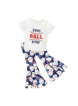 Girls L.A. Angels Game Day Baseball Outfit Newborn / Outfit Only
