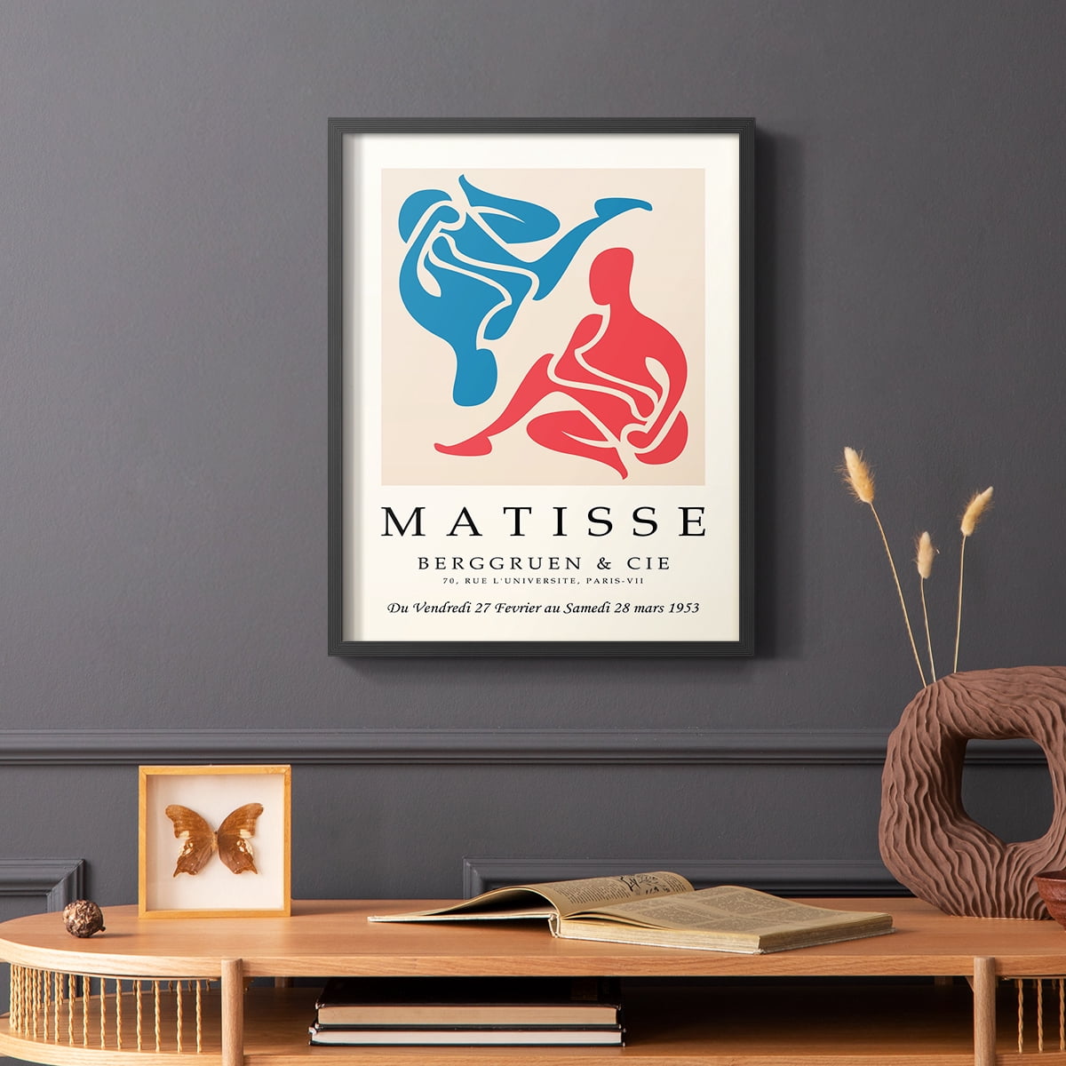 Matisse CXXVI Framed Print in Black Solid Wood 16 x 20 Framed Print