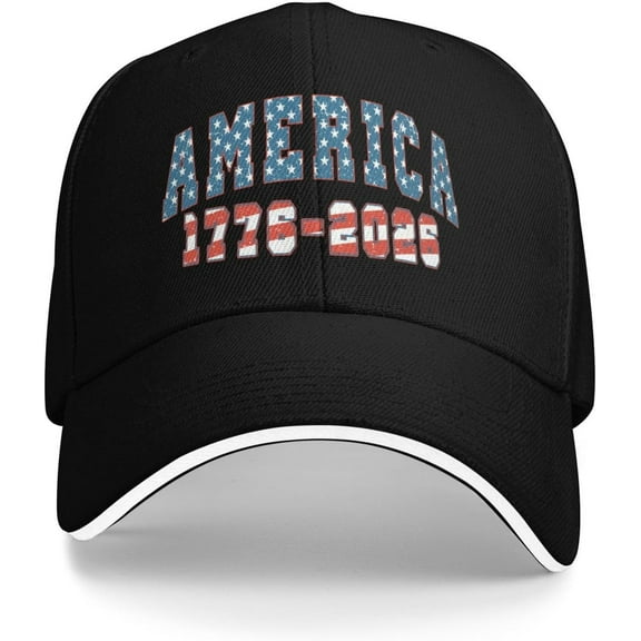 America 1776 2026 250th Birthday 250 Years Vintage Flag Hat Baseball Cap