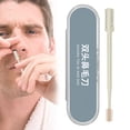 thumbnail image 2 of 2 in 1 Double Sided Nasal Hair Cutter,Portable Manual 360° Rotating Nose Hair Trimmer,Ear Hair Remover,Nostril Hair Remover Tool for Men and Women,Travel Friendly and Safe Design,Yellow*1,3.66", 2 of 8