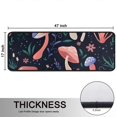 thumbnail image 5 of Kitchen Rugs Sets Of 2,Colorful Mushroom Flower Dark Pattern Anti Fatigue Kitchen Mat Rugs Non Slip Washable,Decorative Kitchen Floor Mats for Kitchen,Sink,Laundry,17"x47"+17"x47", 5 of 5
